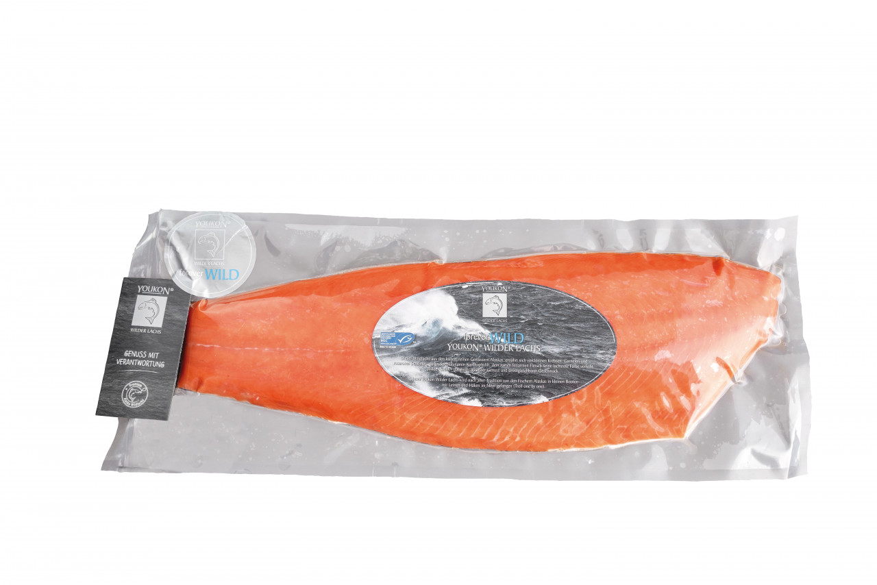 700-800g Wildlachs/Sockeye, ungeschnitten, ganze Seite, Premiumqualität