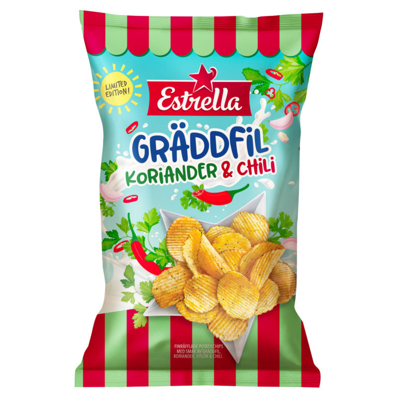 Estrella Gräddfil Koriander & Chili