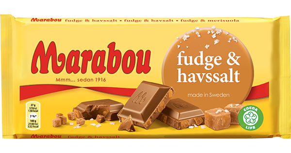 Marabou Fudge & Havssalt 185g
